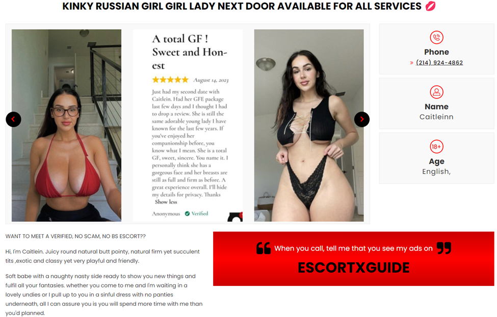 A Russian Girl From Escort X Guide